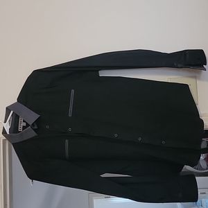 Express, dress shirt, black/gray, fitted medium